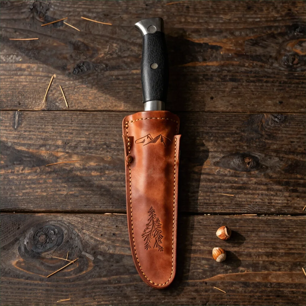 Funda Grabada para Cuchillo de Monte